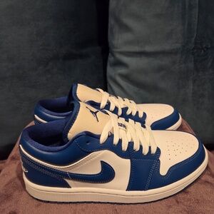 Women's Air Jordan 1 Low 'Marina Blue' Women's Size: 8.5/Men's Size: 7